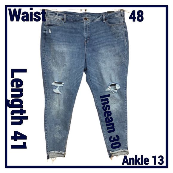 Lane Bryant Size 26R Mid Rise Denim Jeans - Picture 4 of 16